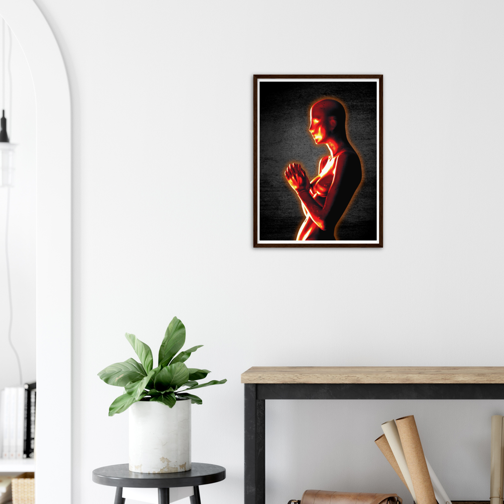 AGAINST THE WALL By Desert Lashes Archival Matte Paper Wooden Framed Poster