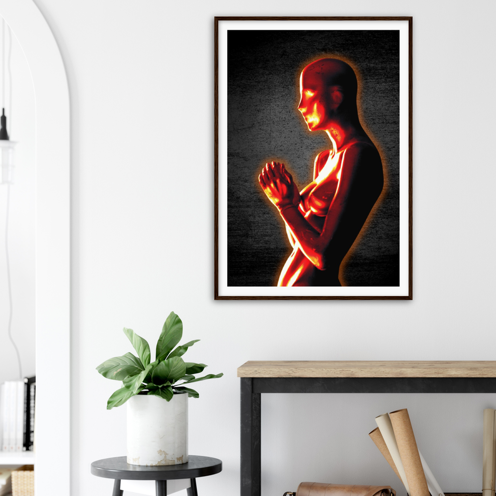 AGAINST THE WALL By Desert Lashes Archival Matte Paper Wooden Framed Poster