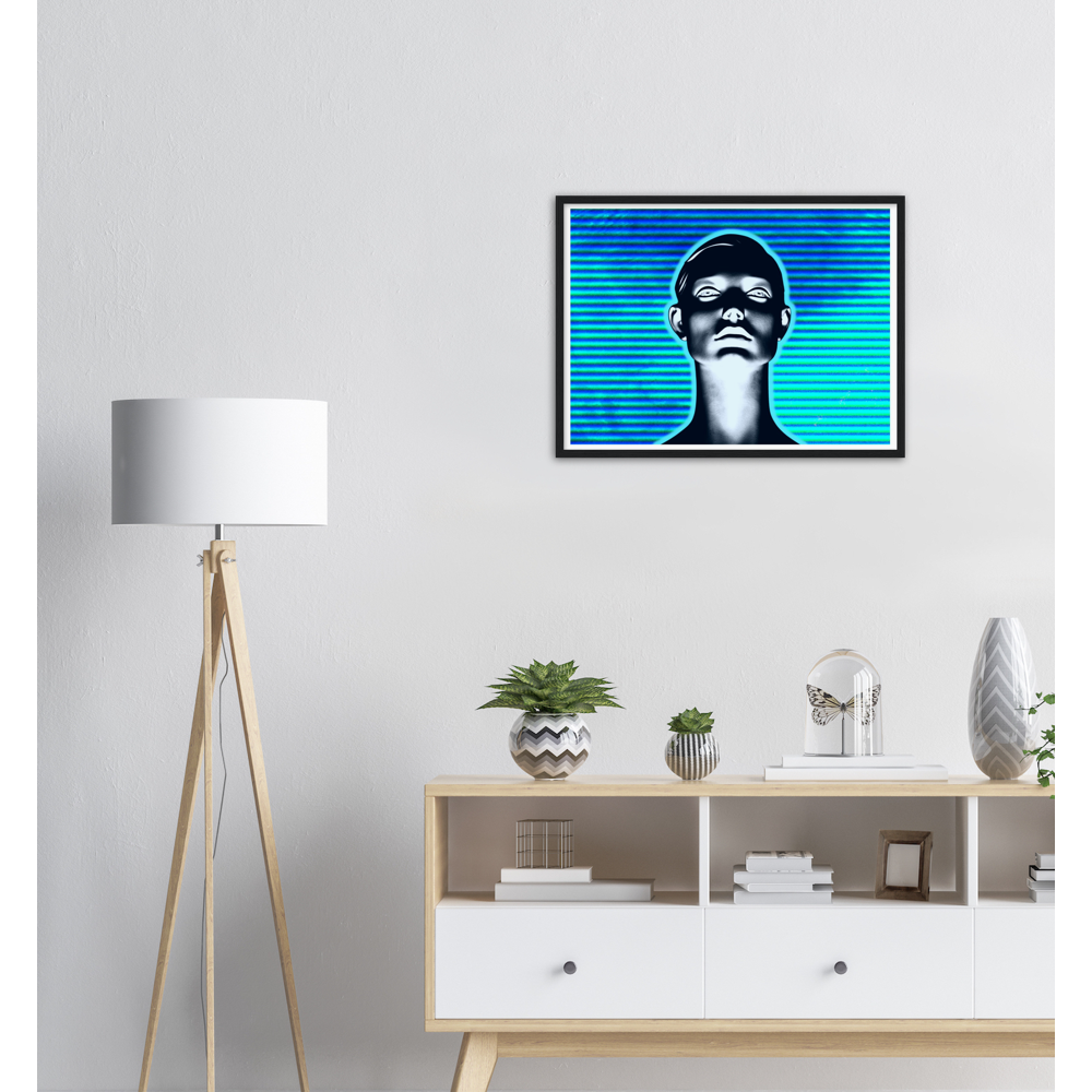 Electric Mood  By Desert Lashes Archival Matte Paper Wooden Framed Poster